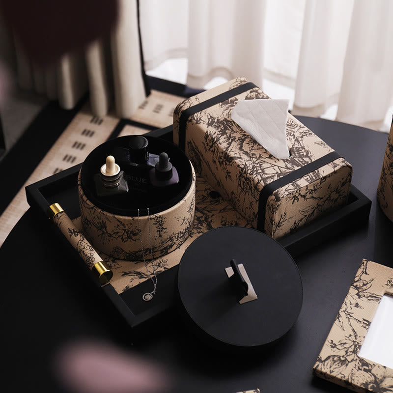 Vintage Printed Leather Tray - image 5