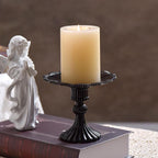 Castle-inspired Black Glass Tray With Tall Base - image 4