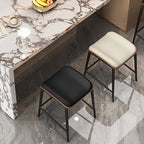 Leather Bar Stool With Footrest - image 0
