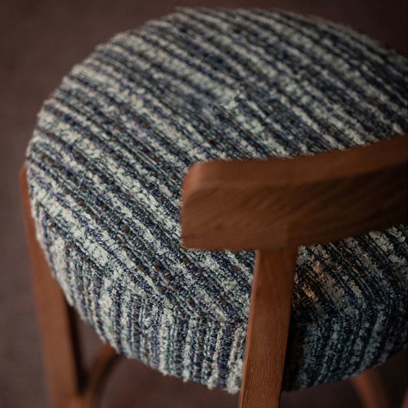 Vintage Round Cushion Bar Stool - image 8