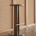 Round Minimalist Wooden Bar Stool - image 9
