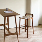 Kraft Paper Rope Woven Bar Stool - image 2