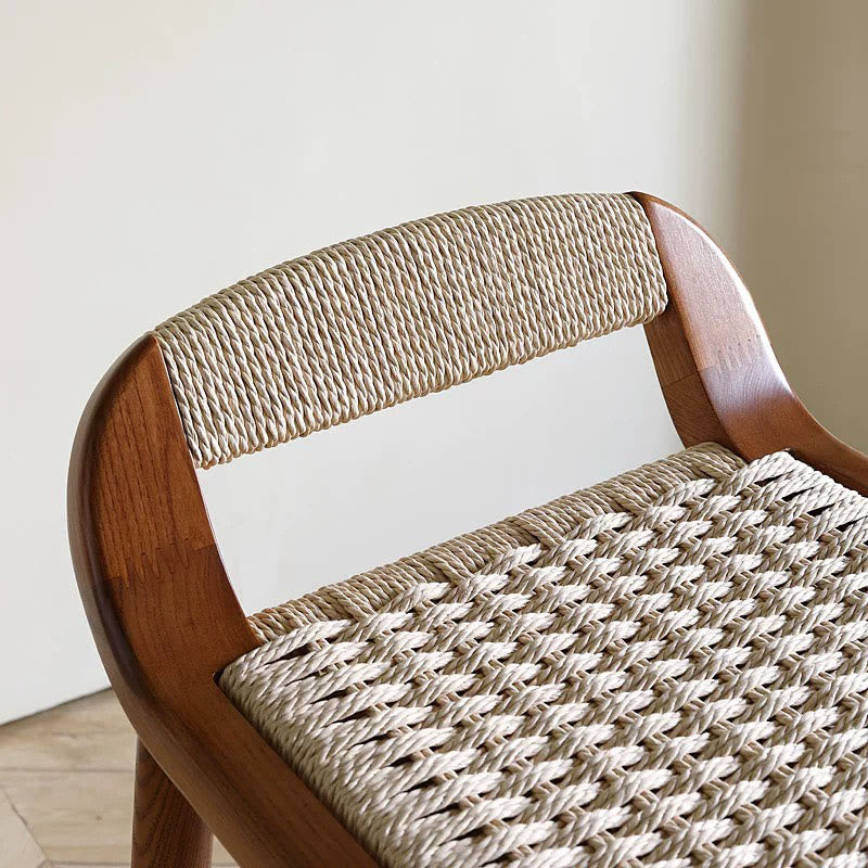 Kraft Paper Rope Woven Bar Stool - image 5