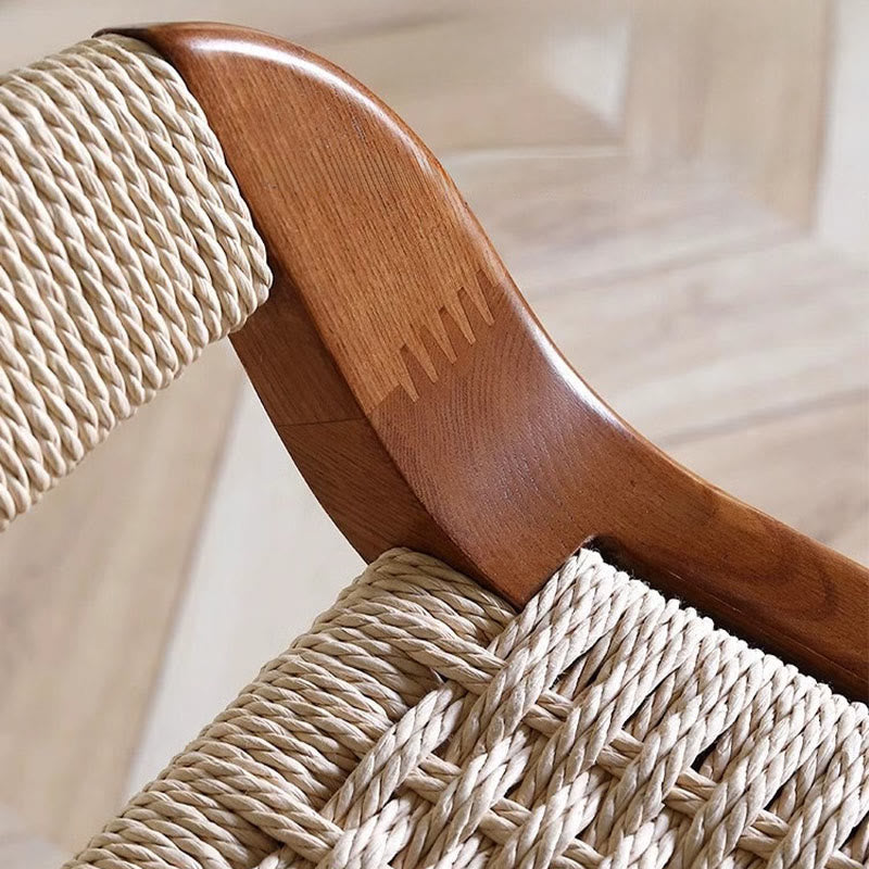 Kraft Paper Rope Woven Bar Stool - image 8