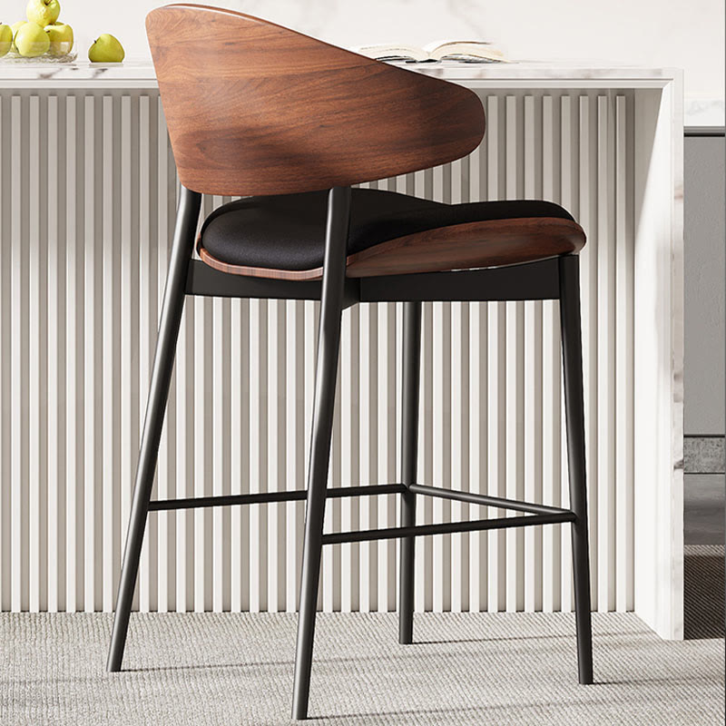 Leather Upholstered Cushioned Bar Stool - image 6