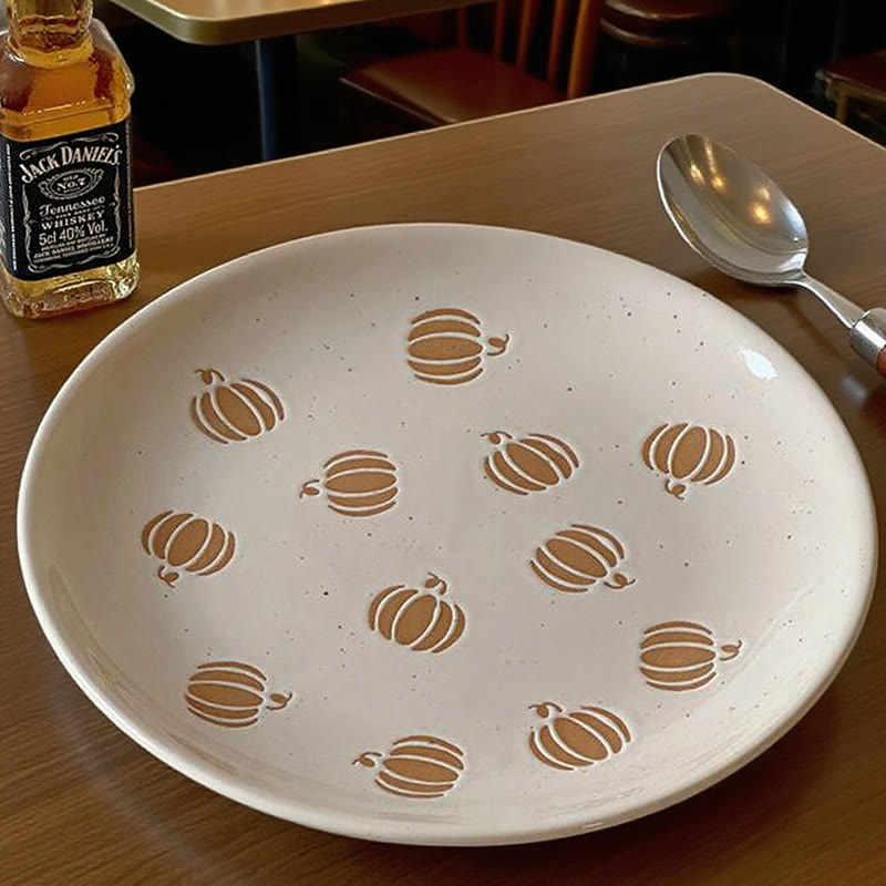 Carved Pumpkin Pattern Plate - image 3