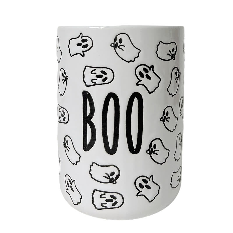 White Porcelain Cup With Ghost Print - image 1