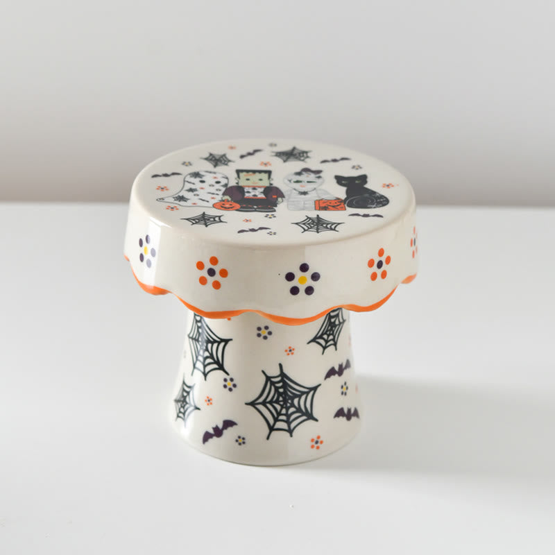 Colorful Halloween Dessert Plate - white - image 0