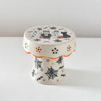 Colorful Halloween Dessert Plate - white - image 0