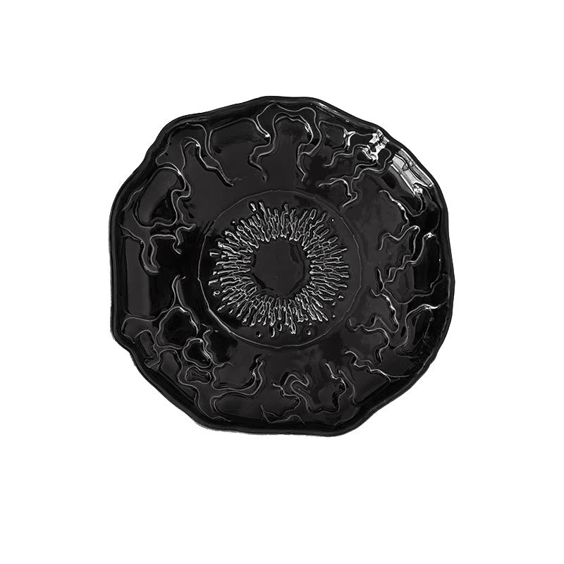 Gothic-style Pattern Black Plate - image 1