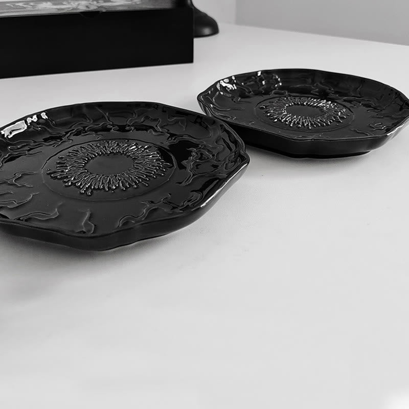 Gothic-style Pattern Black Plate - image 8