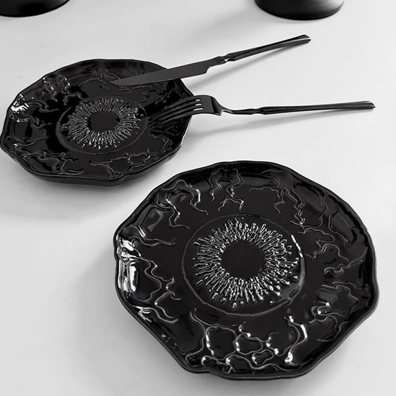 Gothic-style Pattern Black Plate - image 6