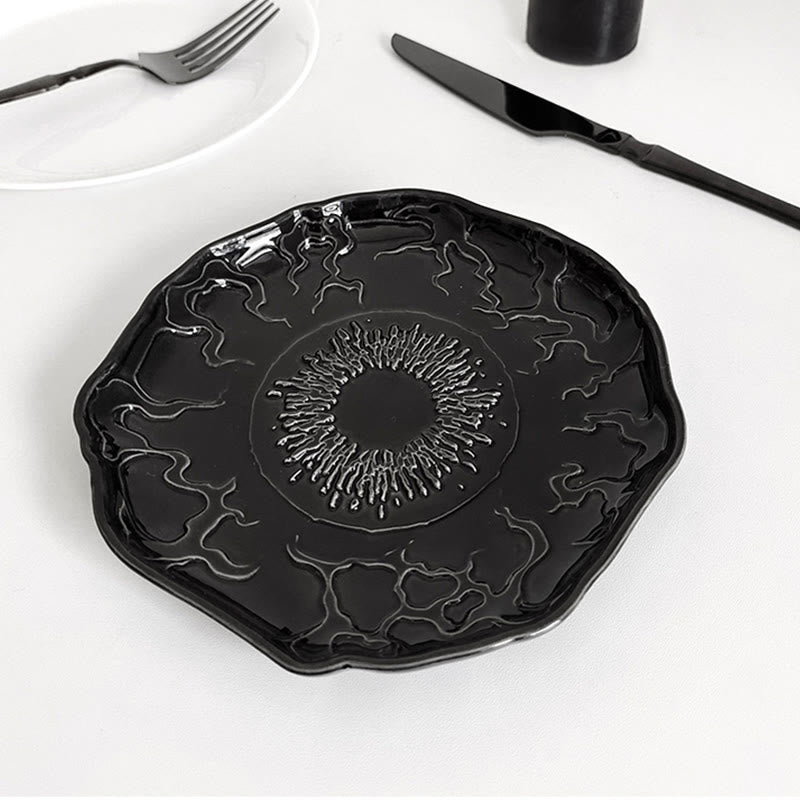 Gothic-style Pattern Black Plate - image 3