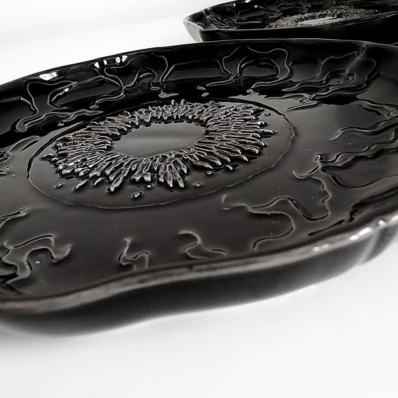 Gothic-style Pattern Black Plate - image 9