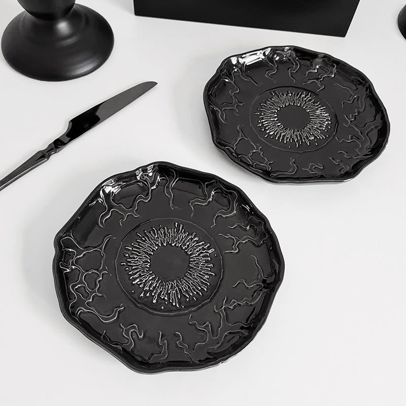 Gothic-style Pattern Black Plate - image 5