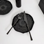 Gothic-style Pattern Black Plate - image 4