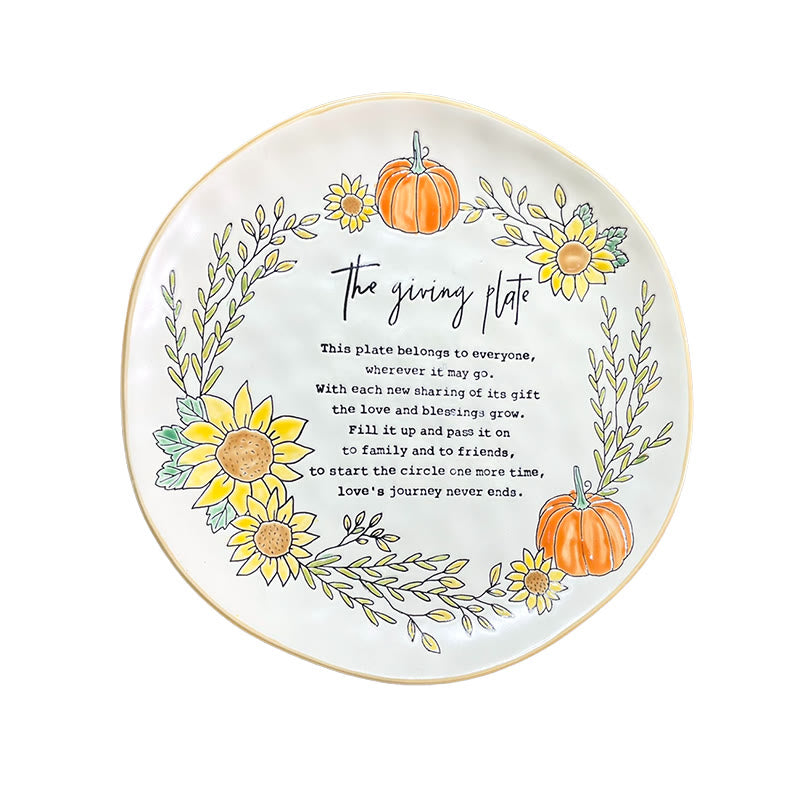 Hand-painted Pumpkin Plate - image 1