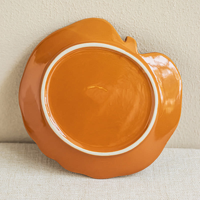 Creative Pumpkin-shaped Ceramic Plate - image 7