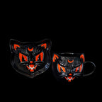 Embossed Black Cat Ceramic Plate - image 6