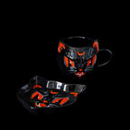 Embossed Black Cat Ceramic Plate - image 7