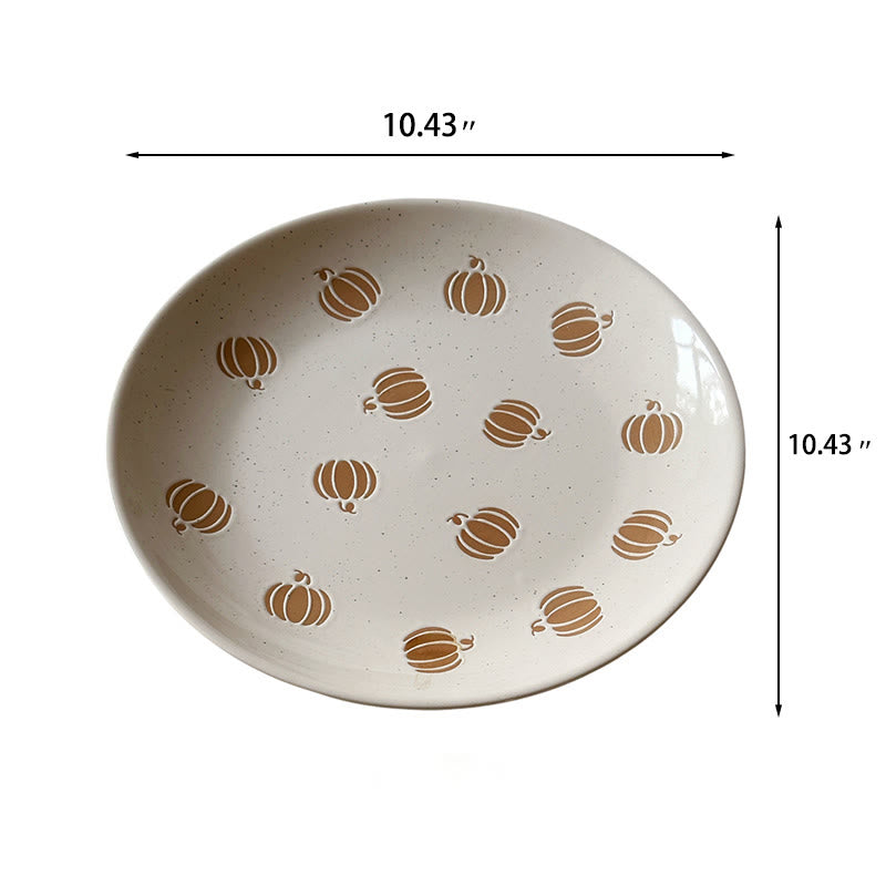 Carved Pumpkin Pattern Plate - image 6