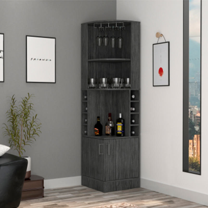 Bar Cabinet With Wine Cubbies - W18.4" X D18.4" X H71.1" - image 0