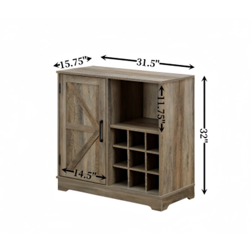 Farmhouse Wine Bar Cabinet  - image 9