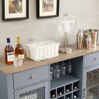 Modern Buffet Cabinet With Glass Rack - image 6