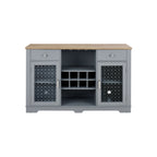 Modern Buffet Cabinet With Glass Rack - image 1