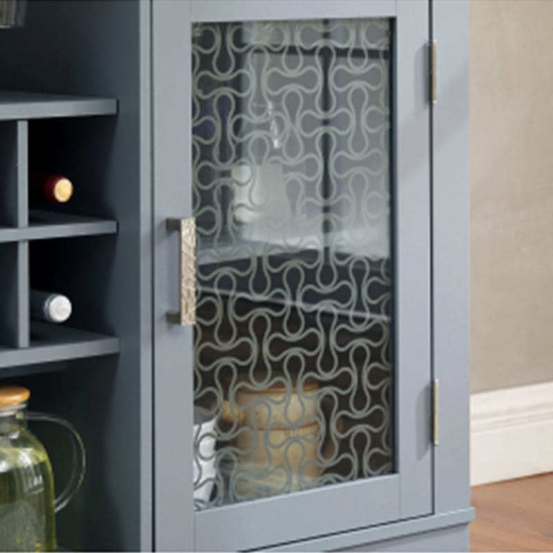 Modern Buffet Cabinet With Glass Rack - image 8