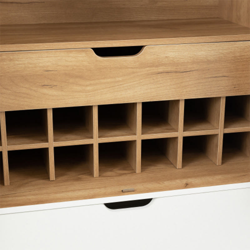 Wine Bar Cabinet With Stemware Holder - image 6