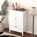 Wine Bar Cabinet With Stemware Holder - image 2