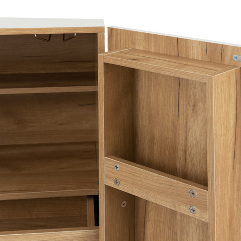 Wine Bar Cabinet With Stemware Holder - image 4