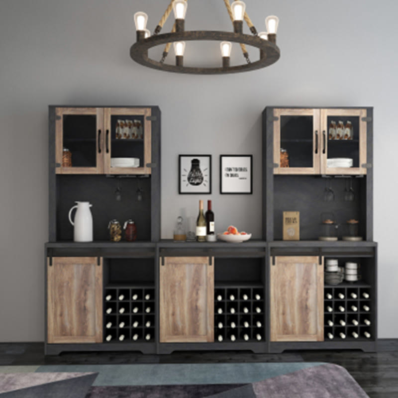 Farmhouse Barn Door Bar Cabinet  - image 6