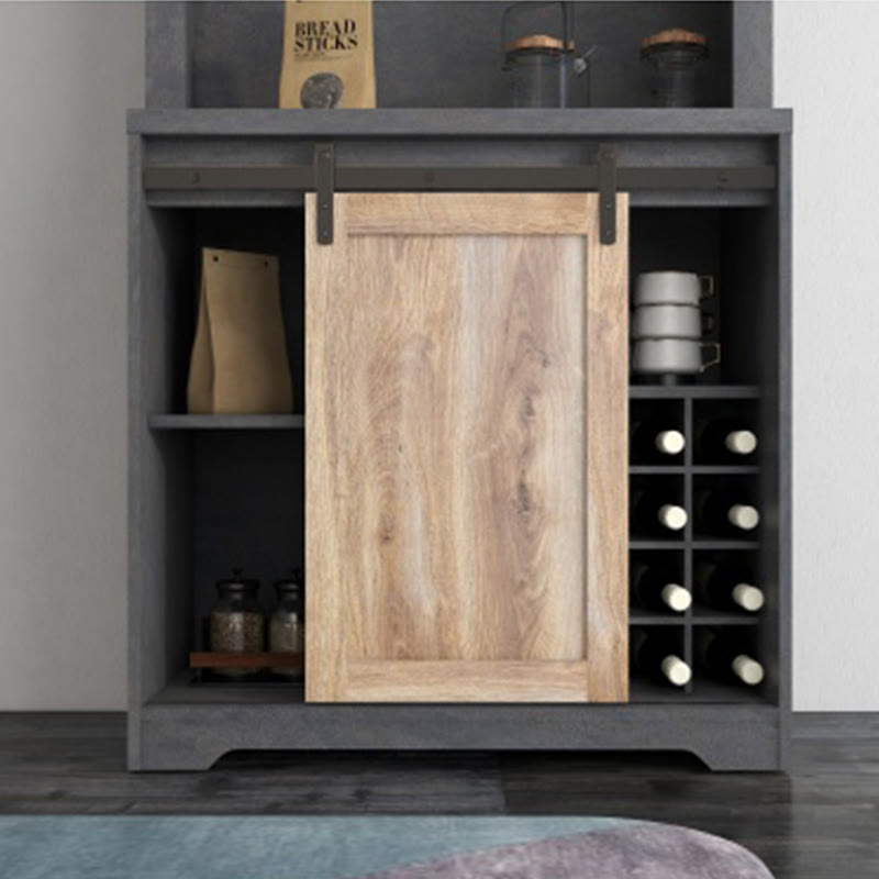 Farmhouse Barn Door Bar Cabinet  - image 5