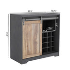 Farmhouse Barn Door Bar Cabinet  - image 7