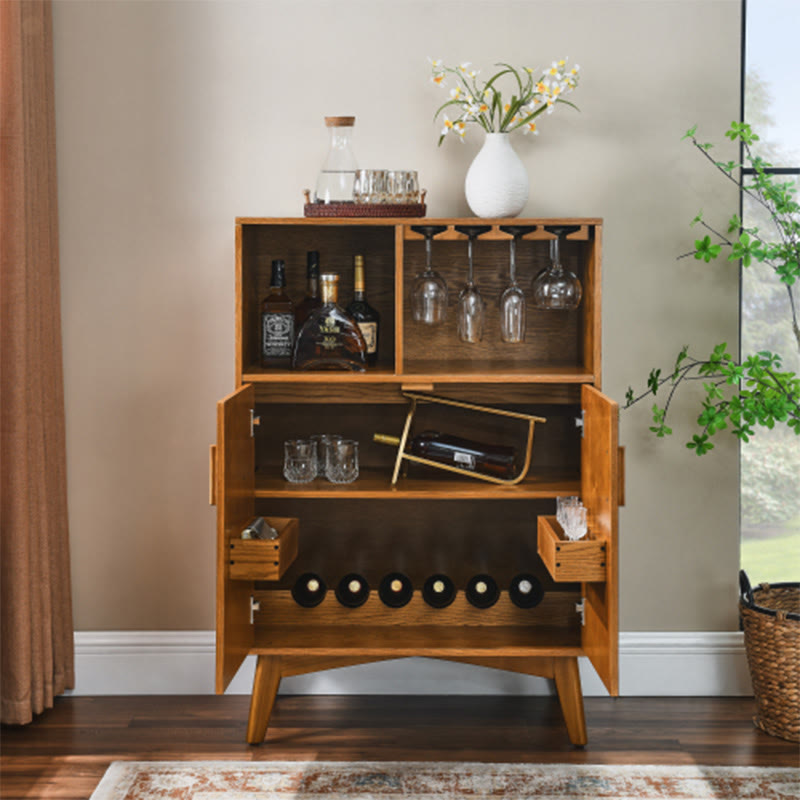 Rustic Kitchen Bar Cabinet - image 3