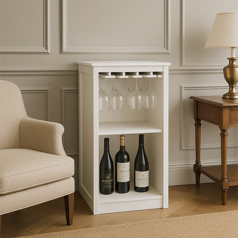 White Square Wine Bar Cabinet - image 6