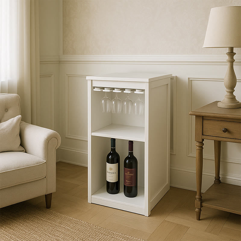 White Square Wine Bar Cabinet - image 5