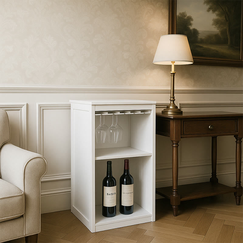 White Square Wine Bar Cabinet - image 3