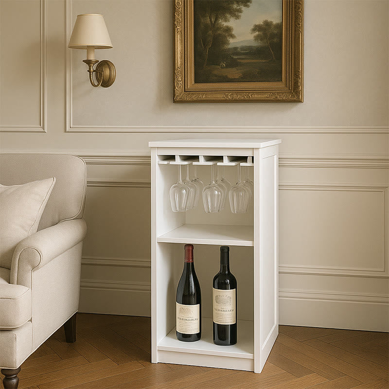 White Square Wine Bar Cabinet - image 4