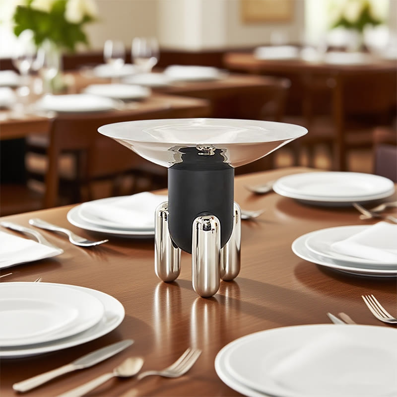 Stainless Steel Double-layer Pedestal Tray - image 3