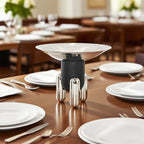 Stainless Steel Double-layer Pedestal Tray - image 3