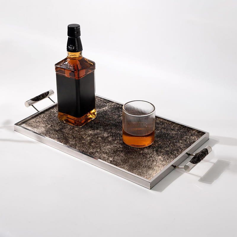 Horsehair-lined Rectangular Decorative Tray - image 1