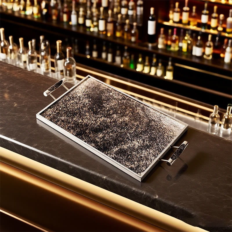 Horsehair-lined Rectangular Decorative Tray - image 2