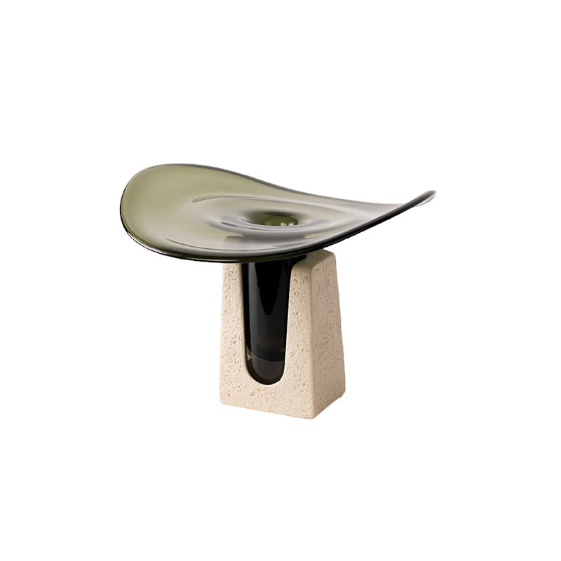 Decorative Glass Pedestal Tray - image 4