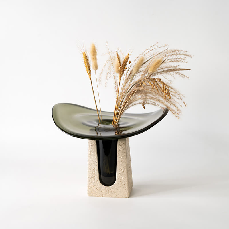 Decorative Glass Pedestal Tray - image 2