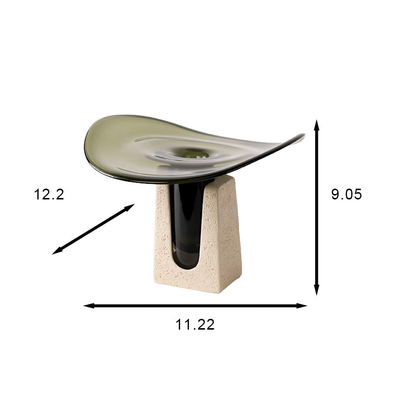 Decorative Glass Pedestal Tray - image 5