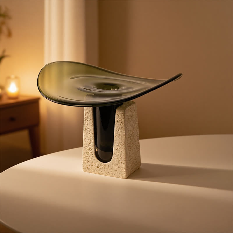 Decorative Glass Pedestal Tray - image 3