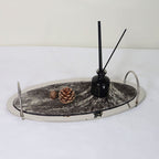 Double-handled  Premium Pedestal Tray  - black - image 0